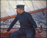 Theo Van Rysselberghe signac on his boat France oil painting artist